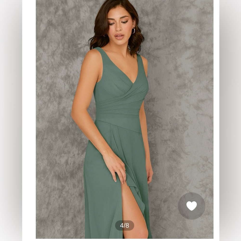 Azazie Kori Eucalyptus Bridesmaid Dress